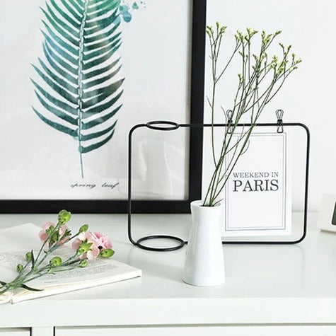New Creative Iron Photo Frame Stand Postcard Clip Holder Home Decor Fashion Design Family Photo Frame New Creative Iron Photo Frame Stand Postcard Clip Holder Home Decor Fashion Design Family Photo Frame